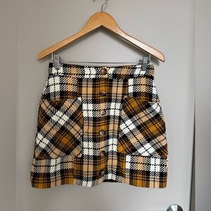 Maeve Plaid Mini Skirt